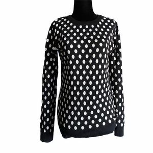 B/W Polka Dot Sweater